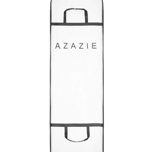 Azazie Diamond White A-Line Strapless Beading Dress - Picture 7 of 10